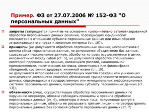Предоставление персональных данных третьим лицам без согласия