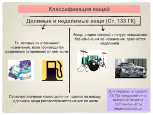 Делимые и неделимые вещи