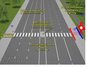 Проезжая часть более трех метров