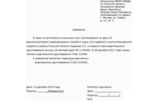 Правила оформления шапочки заявления в суд
