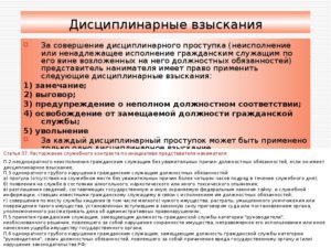 Дисциплинарное взыскание за совершение дисциплинарного проступка гражданским служащим 2010