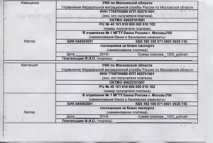 Бланк на оплату госпошлины паспорт рф в 14 лет