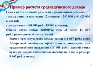 Как в соцзащите считают доход семьи