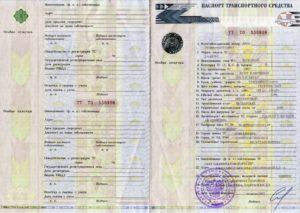 Серия и номер птс