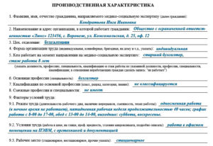 Характеристика 11 класс из школы для мсэ образец заполнения