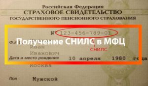 Снилс новорожденному документы через мфц
