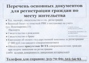 Какие документы нужны на прописку человека