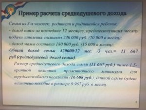 Как в соцзащите считают доход семьи