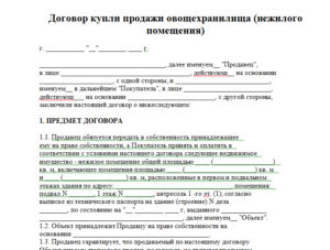 Продажа нежилой недвижимости по доверенности